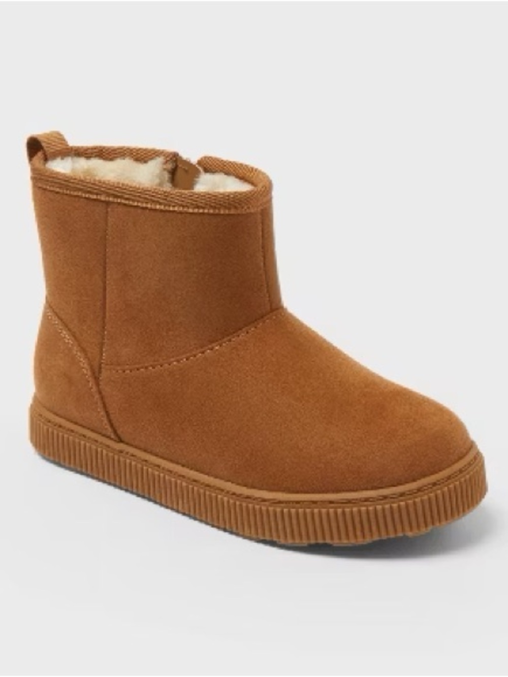 Toddler Girls' Arlo Suede Ankle Boots - Cat & Jack™ Cognac 9T, pull on boot